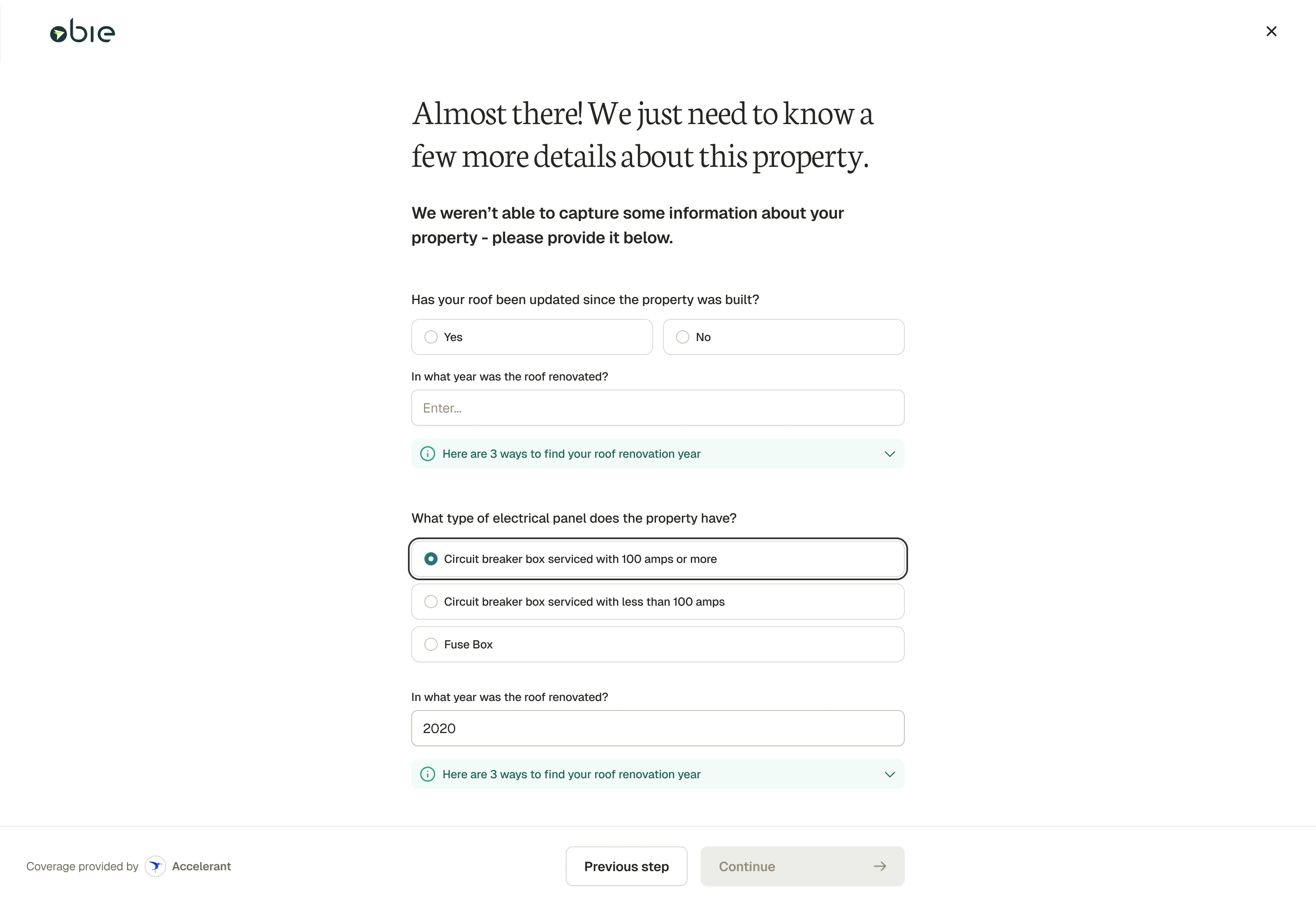 Landlord property information flow